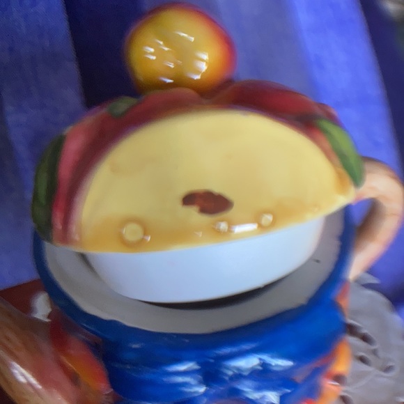 Vintage Apples in basket ceramic tea pot - Picture 6 of 8